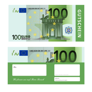 100 EURO Geschenkgutscheine