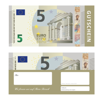 5 EURO Geschenkgutscheine
