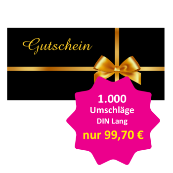 1000 Gutschein-Umschläge