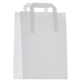 300 Papiertragetasche mit Flachhenkel 22x10,5x30 weiß