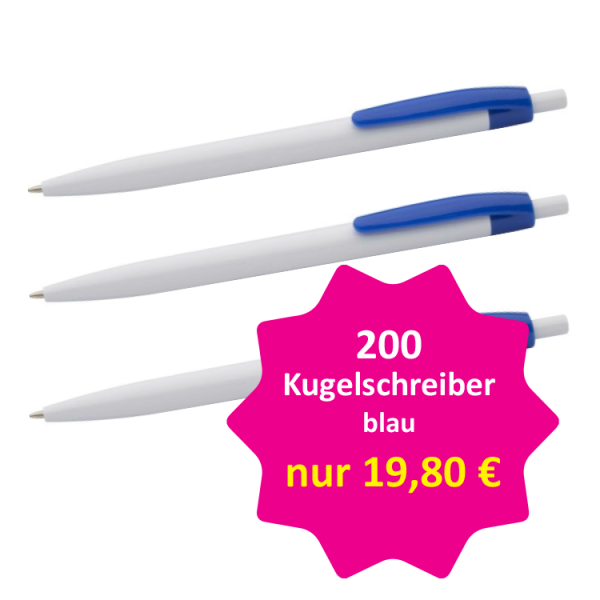 200 Kugelschreiber blau