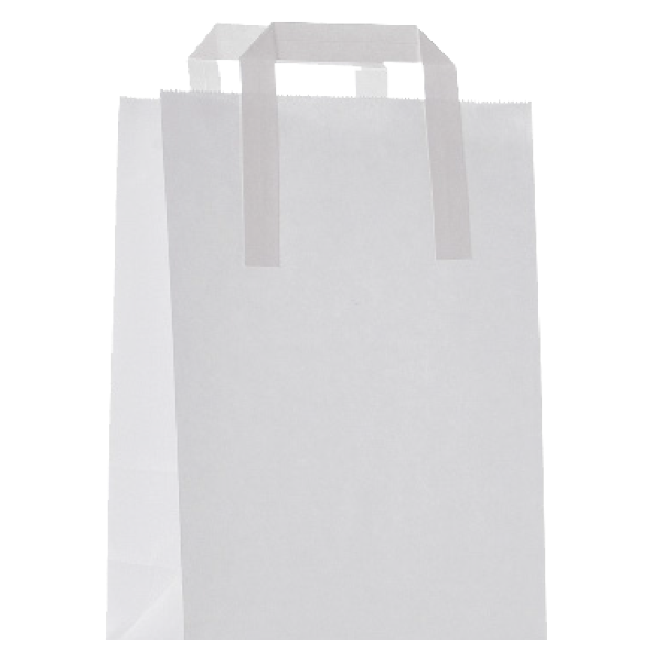 300 Papiertragetasche mit Flachhenkel 22x10,5x30 weiß